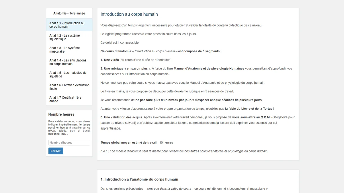 Capture du site Action Reflexo